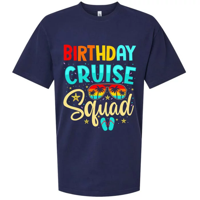 Birthday Cruise Squad Cruising Vacation Funny Crew Sueded Cloud Jersey T-Shirt