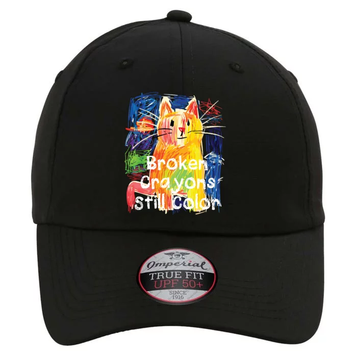 Broken Crayons Still Color Cat Teacher The Original Performance Cap