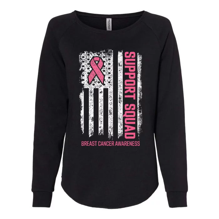 Breast Cancer Support Squad Breast Cancer Womens California Wash Sweatshirt