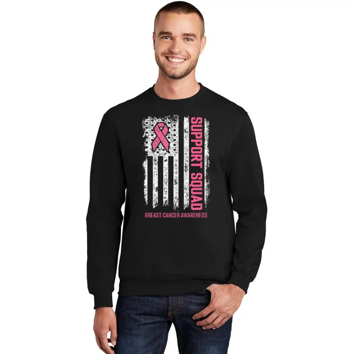 Breast Cancer Support Squad Breast Cancer Tall Sweatshirt