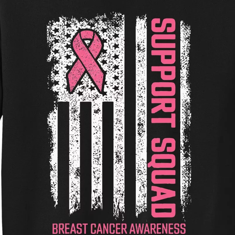 Breast Cancer Support Squad Breast Cancer Tall Sweatshirt