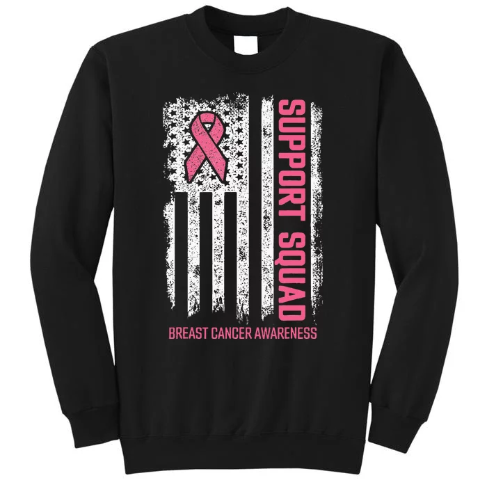 Breast Cancer Support Squad Breast Cancer Tall Sweatshirt