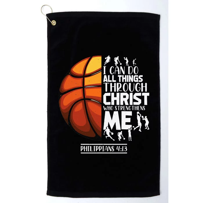 Basketball Christian Saying Motivational Words Inspiration Platinum Collection Golf Towel