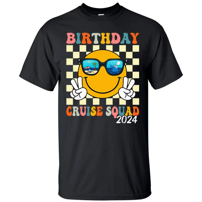 Birthday Cruise Squad 2024 Birthday Cruise Family Matching Tall T-Shirt