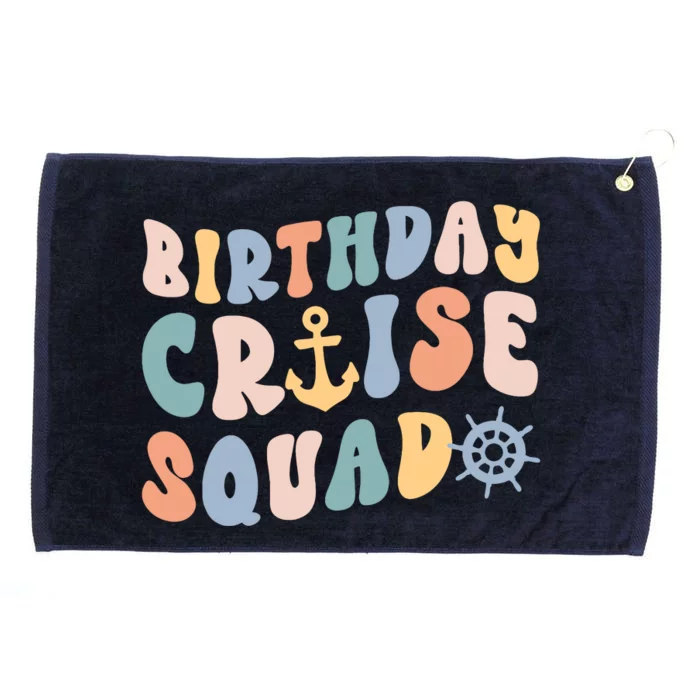 Birthday Cruise Squad Cruising Trip Party Vacation Grommeted Golf Towel