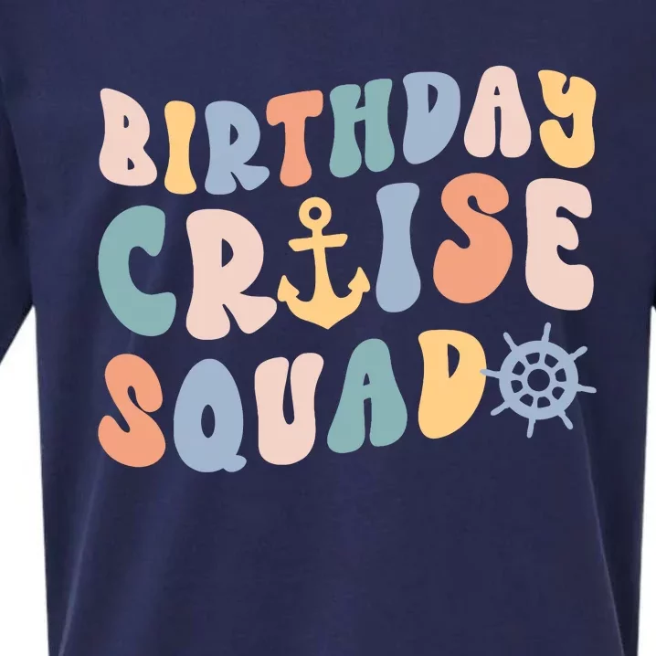 Birthday Cruise Squad Cruising Trip Party Vacation Sueded Cloud Jersey T-Shirt