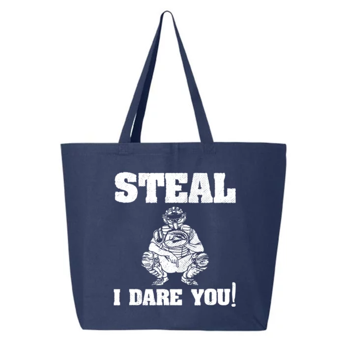 Baseball Catcher Steal I Dare You 25L Jumbo Tote