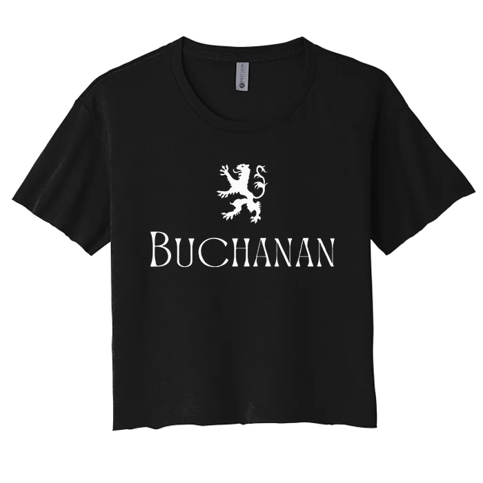 Buchanan Clan Scottish Family Name Scotland Heraldry Women's Crop Top Tee