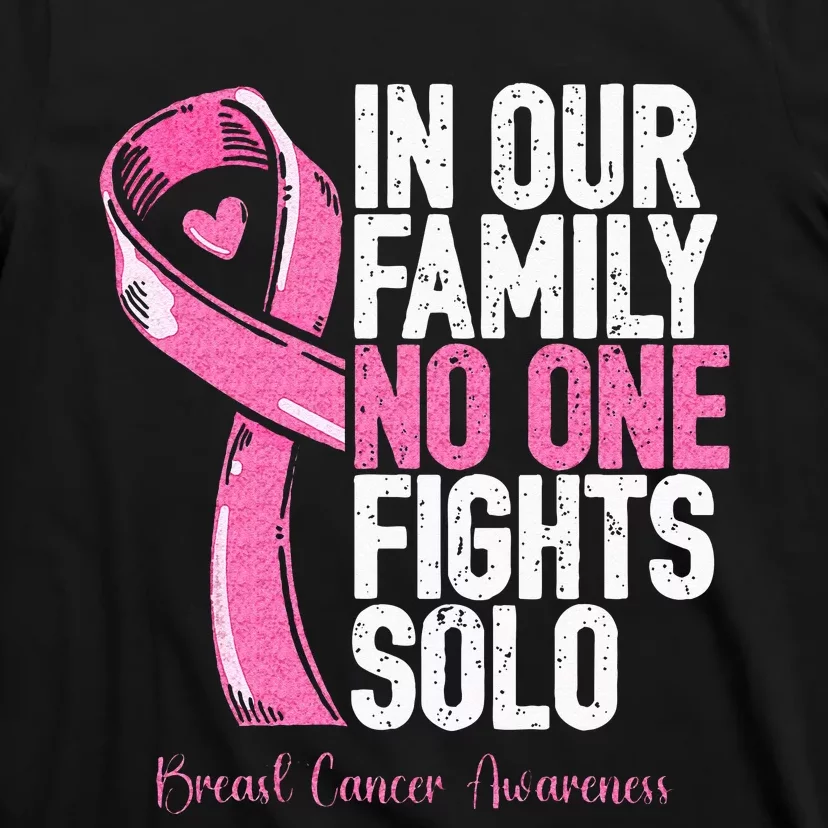 Breast Cancer Support Family Women Breast Cancer Awareness T-Shirt