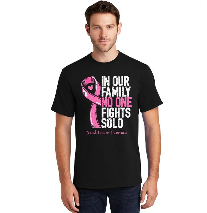 Breast Cancer Support Family Women Breast Cancer Awareness Tall T-Shirt