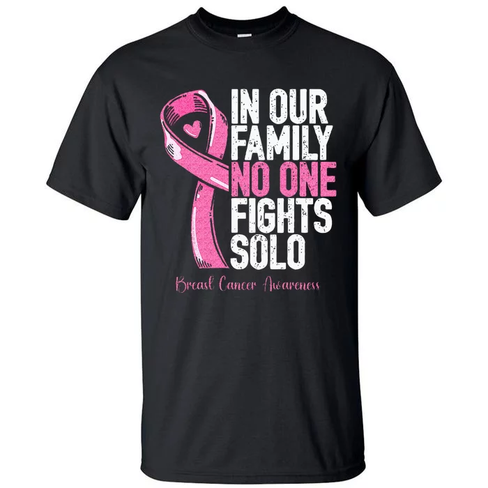 Breast Cancer Support Family Women Breast Cancer Awareness Tall T-Shirt