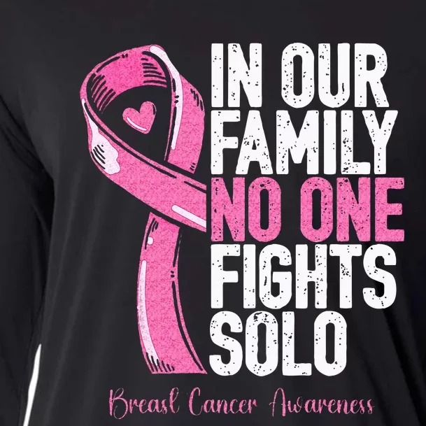 Breast Cancer Support Family Women Breast Cancer Awareness Cooling Performance Long Sleeve Crew