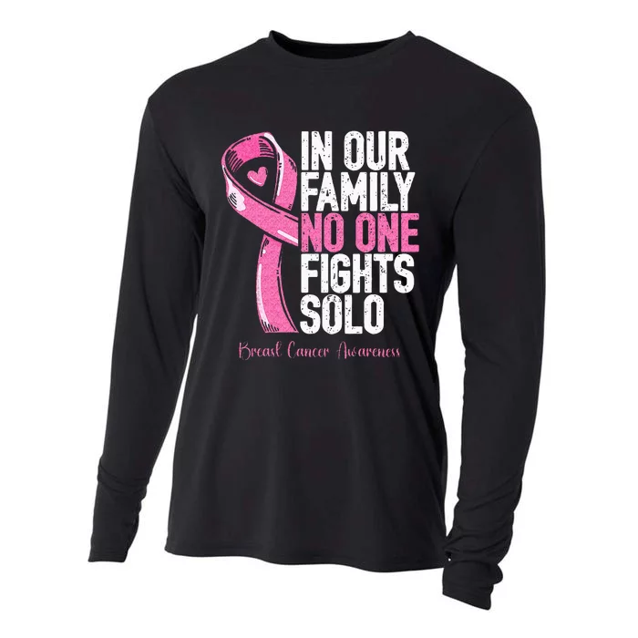 Breast Cancer Support Family Women Breast Cancer Awareness Cooling Performance Long Sleeve Crew