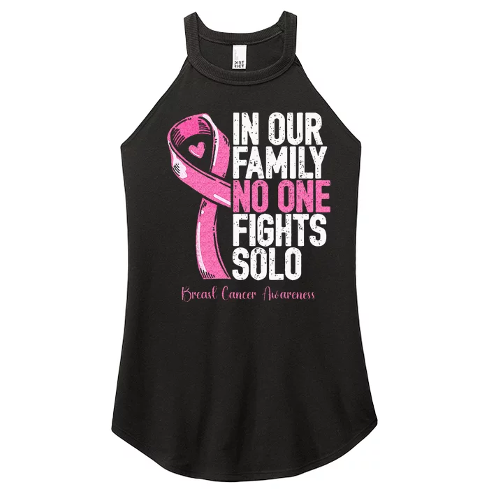 Breast Cancer Support Family Women Breast Cancer Awareness Women’s Perfect Tri Rocker Tank