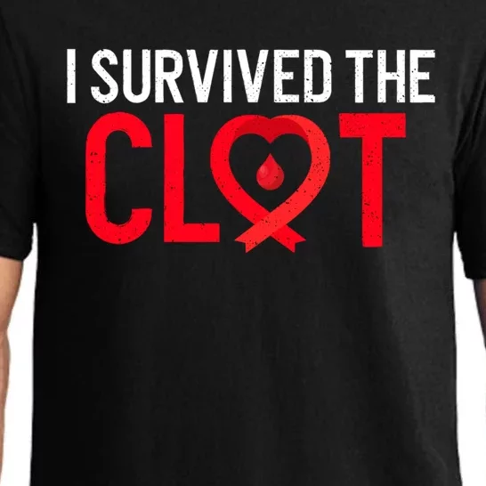 Blood Clot Survived Pe Supporter Pulmonary Embolism Survivor Cool Gift Pajama Set