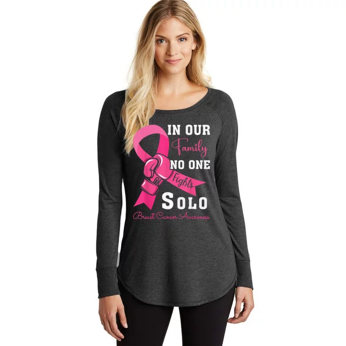 Breast Cancer Support Family Wo Breast Cancer Awareness Women's Perfect Tri Tunic Long Sleeve Shirt