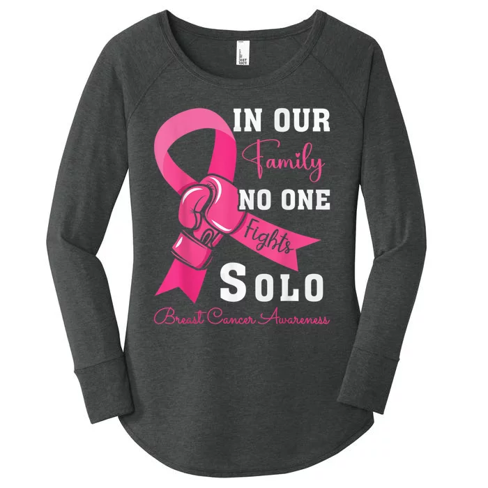 Breast Cancer Support Family Wo Breast Cancer Awareness Women's Perfect Tri Tunic Long Sleeve Shirt