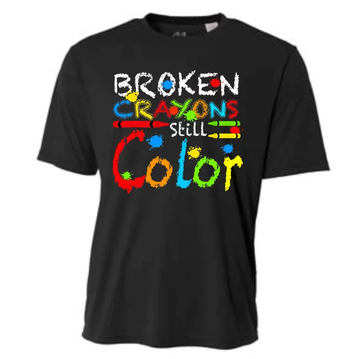 Broken Crayons Still Color Cooling Performance Crew T-Shirt