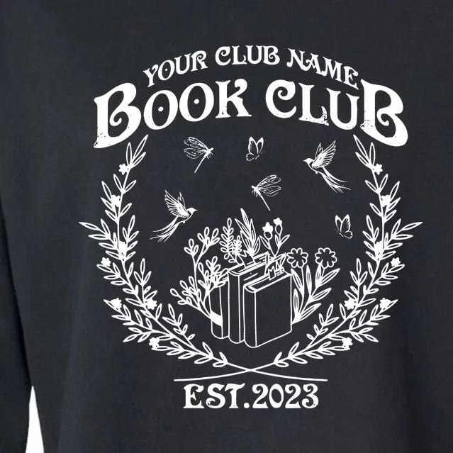 Book Club Since Reading Club Cropped Pullover Crew