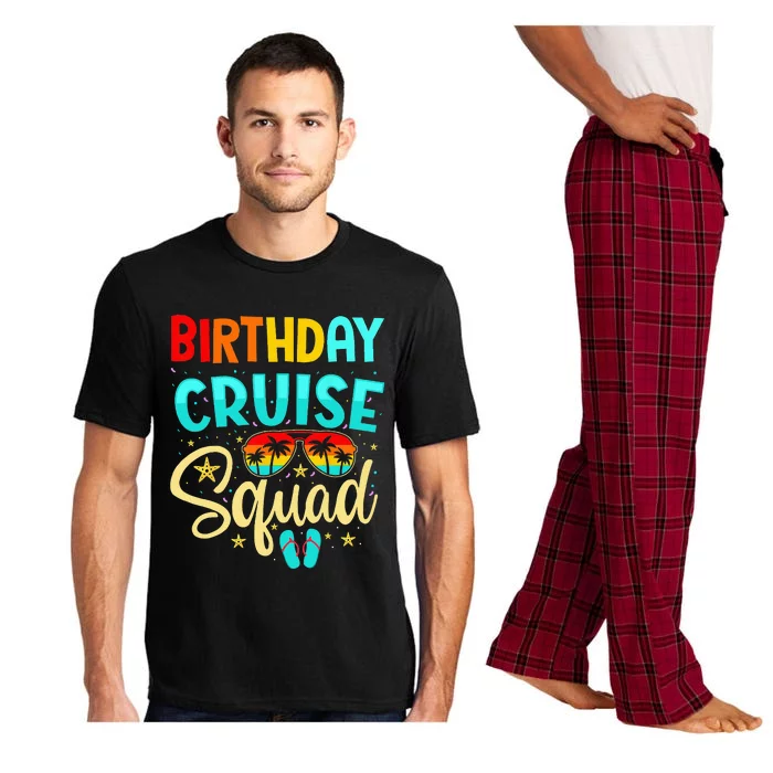 Birthday Cruise Squad Cruising Vacation Funny Crew Pajama Set