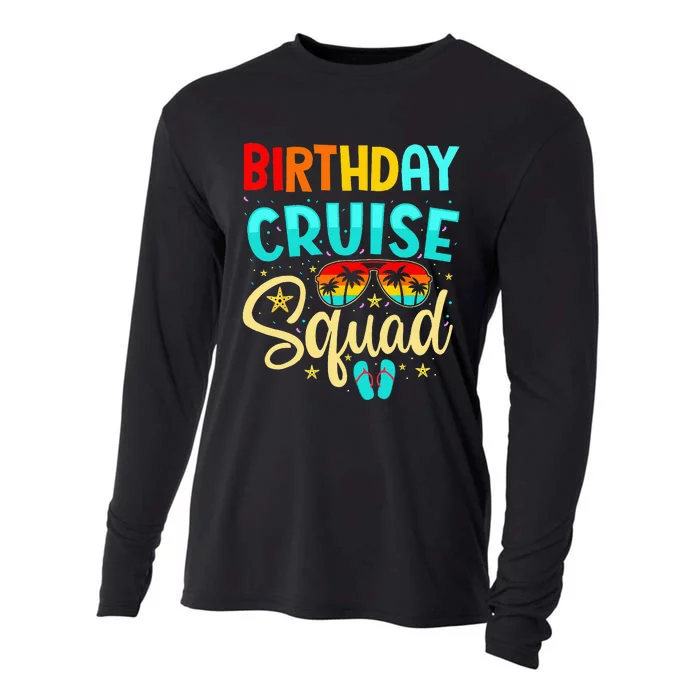 Birthday Cruise Squad Cruising Vacation Funny Crew Cooling Performance Long Sleeve Crew