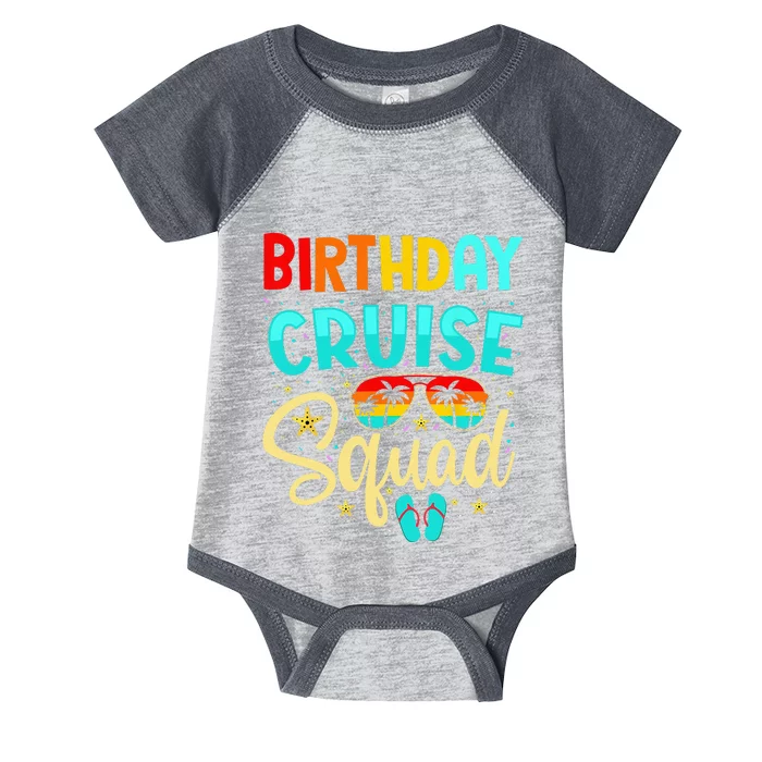 Birthday Cruise Squad Cruising Vacation Funny Crew Infant Baby Jersey Bodysuit