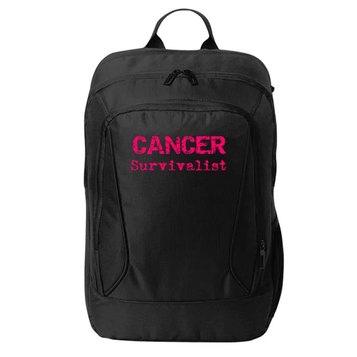 Breast Cancer Survivalist Breast Cancer Survivor Meaningful Gift City Backpack