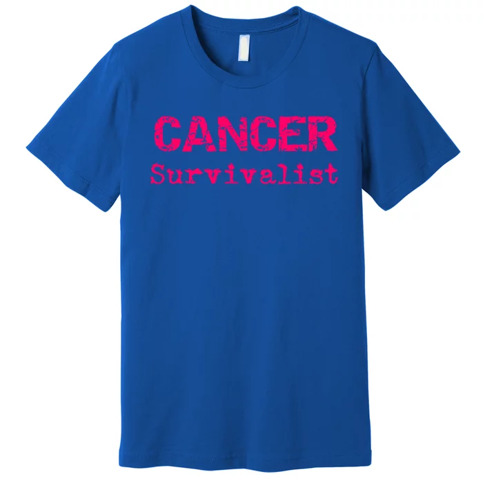 Breast Cancer Survivalist Breast Cancer Survivor Meaningful Gift Premium T-Shirt