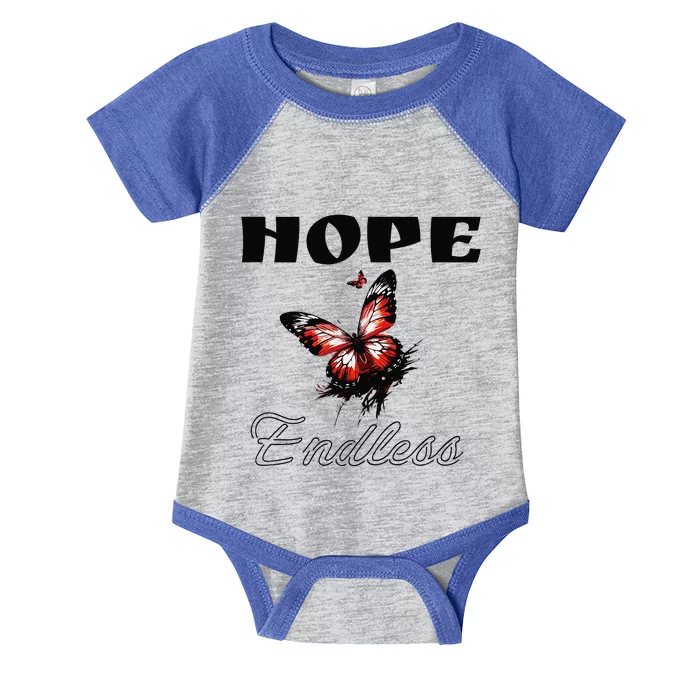 Butterfly Cool Summer Hope Endless Infant Baby Jersey Bodysuit