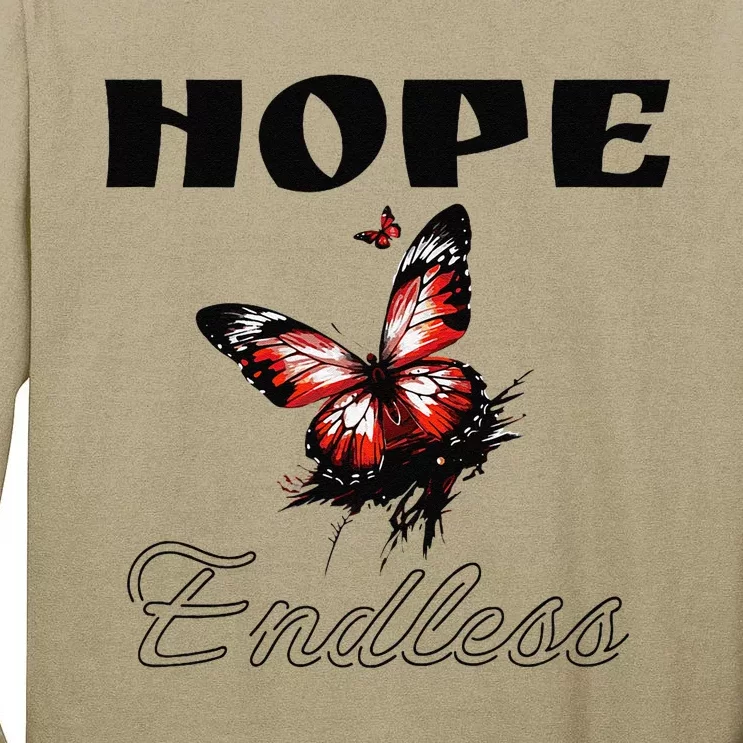 Butterfly Cool Summer Hope Endless Tall Long Sleeve T-Shirt