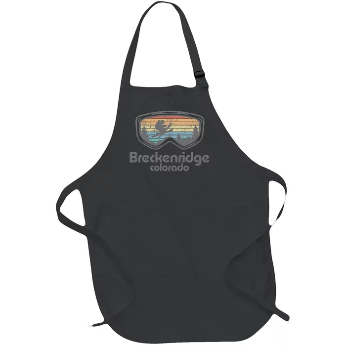 Breckenridge Colorado Ski Mountain Skiing Full-Length Apron With Pocket