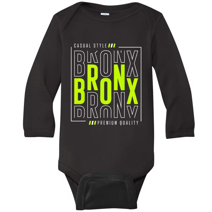 Bronx Casual Style Baby Long Sleeve Bodysuit