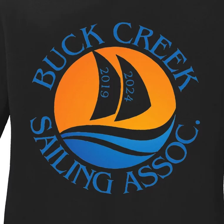 Buck Creek Sailing Association Ladies Long Sleeve Shirt