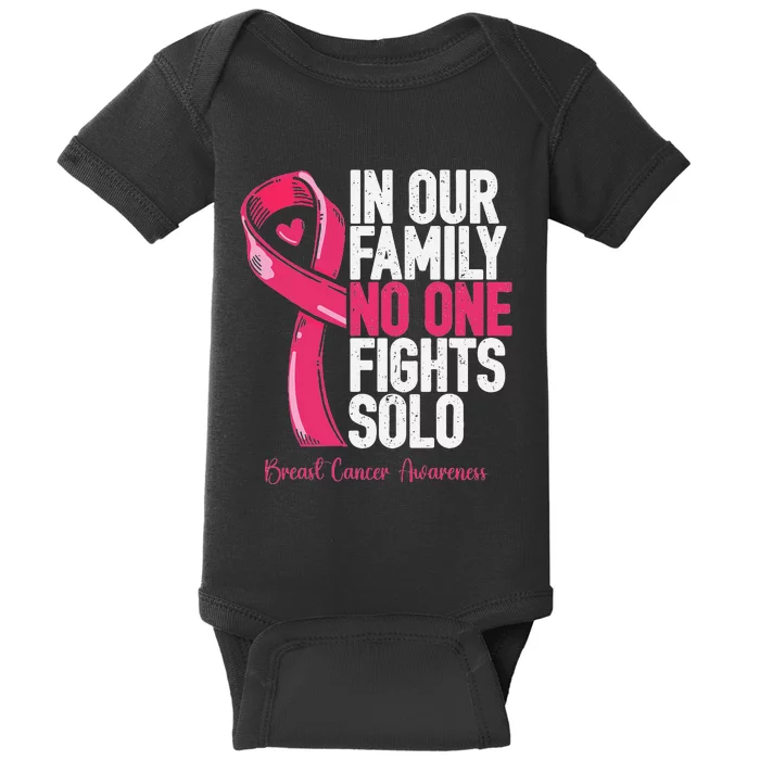 Breast Cancer Support Family Women Breast Cancer Awareness Baby Bodysuit