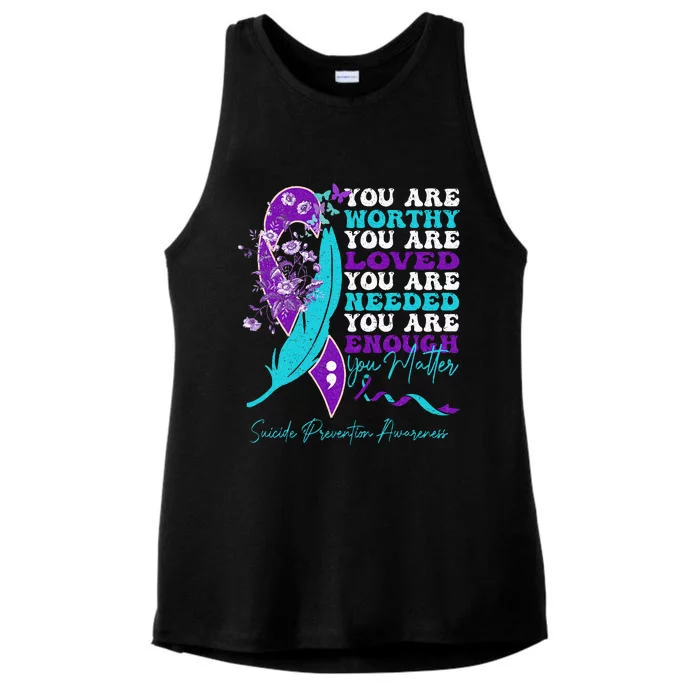 Breast Cancer Support Pink Ribbon Breast Cancer Awareness Ladies Tri-Blend Wicking Tank