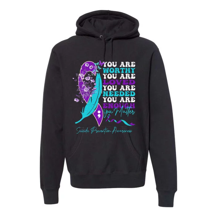 Breast Cancer Support Pink Ribbon Breast Cancer Awareness Premium Hoodie