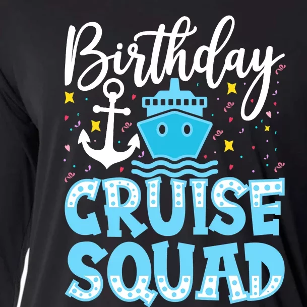 Birthday Cruise Squad Cruising Vacation Funny Crew Cooling Performance Long Sleeve Crew