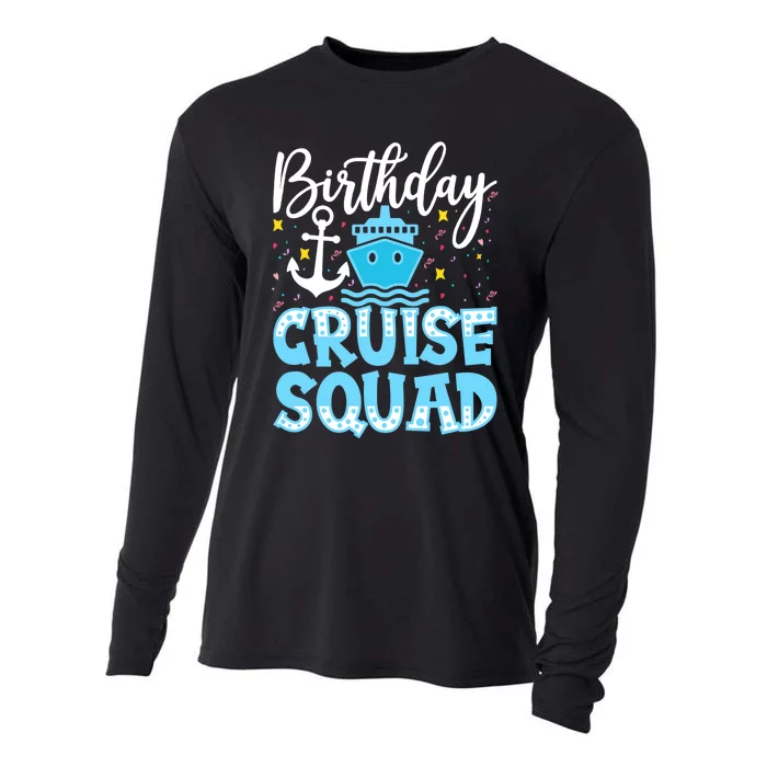 Birthday Cruise Squad Cruising Vacation Funny Crew Cooling Performance Long Sleeve Crew