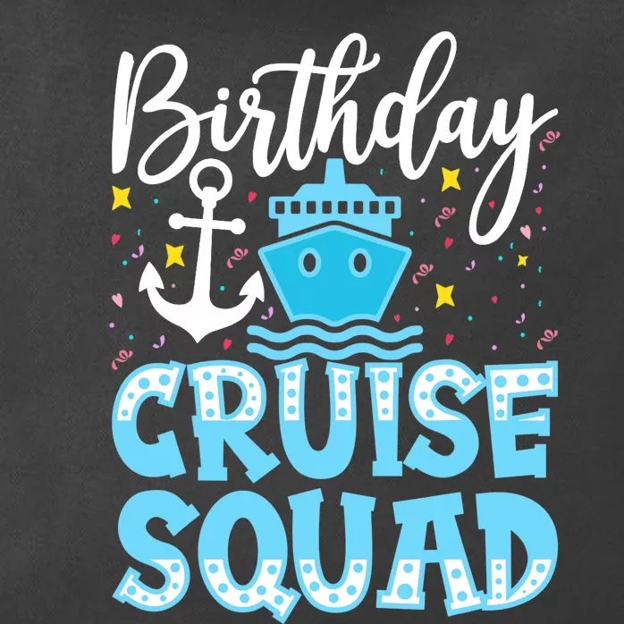 Birthday Cruise Squad Cruising Vacation Funny Crew Zip Tote Bag