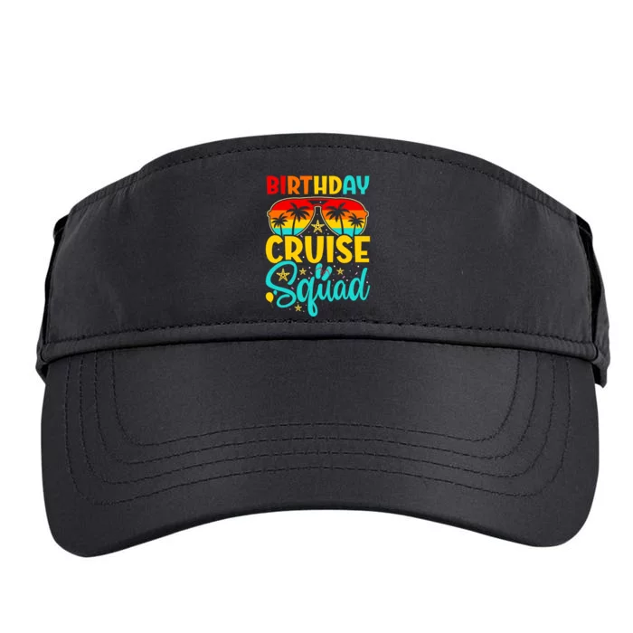 Birthday Cruise Squad Cruising Vacation Funny Crew Adult Drive Performance Visor