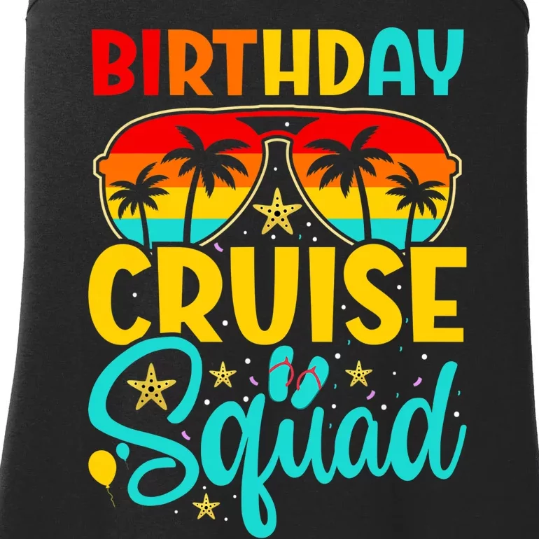 Birthday Cruise Squad Cruising Vacation Funny Crew Ladies Essential Tank