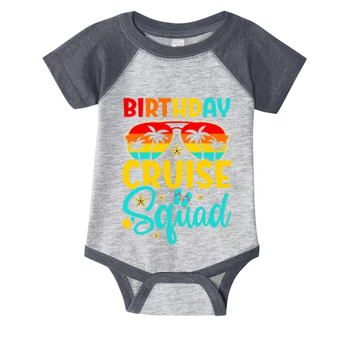 Birthday Cruise Squad Cruising Vacation Funny Crew Infant Baby Jersey Bodysuit