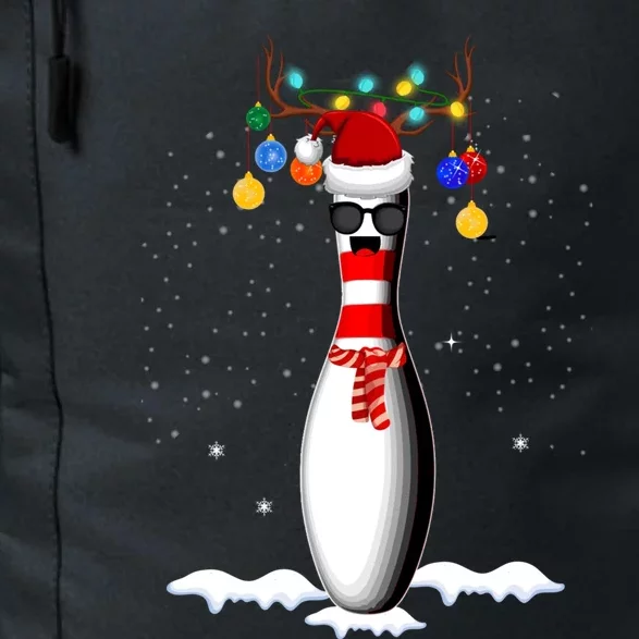 Bowling Christmas Santa Hat Xmas Bowling Gift Daily Commute Backpack