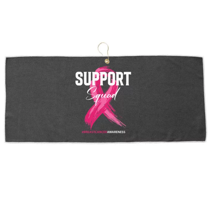 Breast Cancer Support Squad Breast Cancer Awareness Large Microfiber Waffle Golf Towel