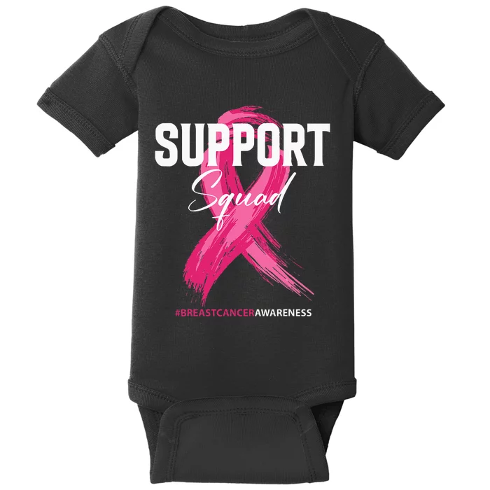 Breast Cancer Support Squad Breast Cancer Awareness Baby Bodysuit