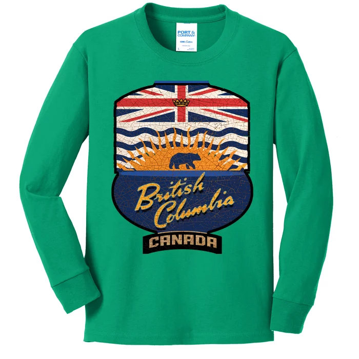 British Columbia Souvenir Kids Long Sleeve Shirt