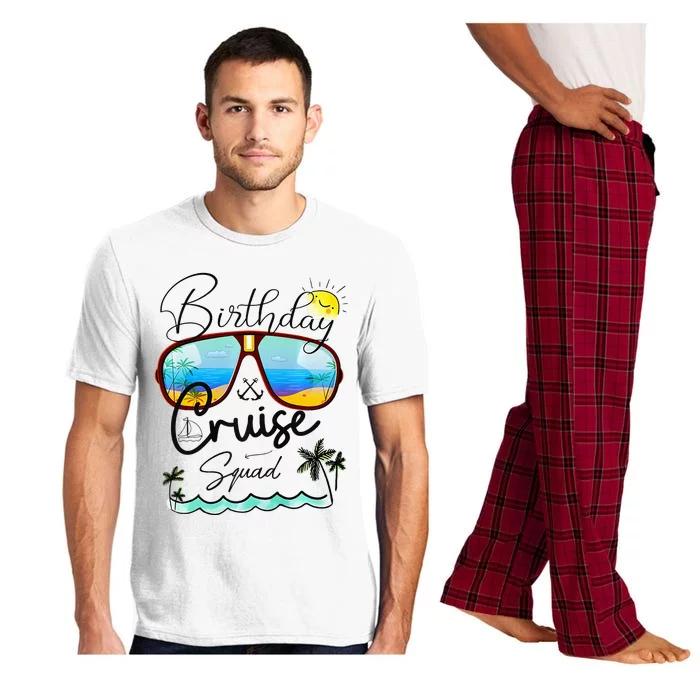 Birthday Cruise Squad Cruising Vacation Funny Crew Pajama Set