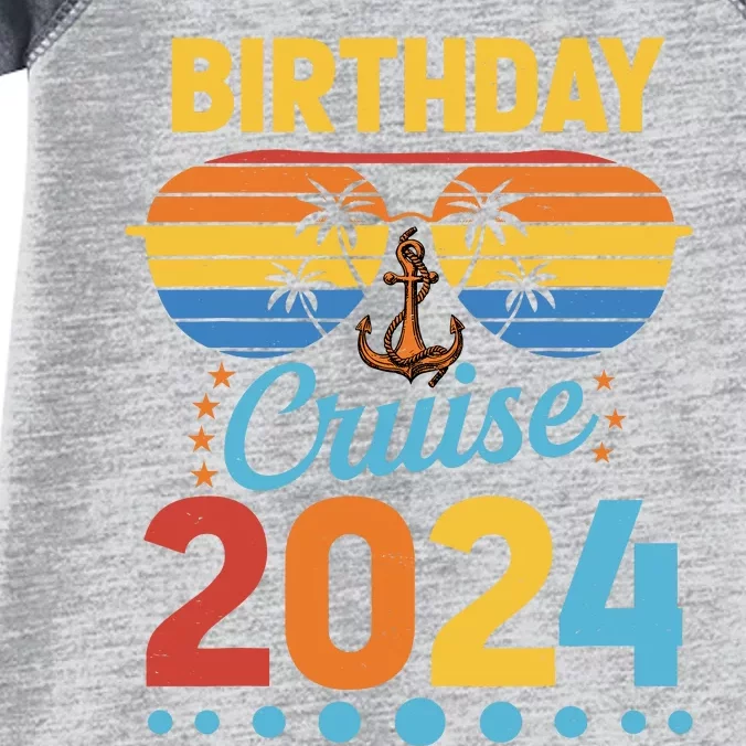 Birthday Cruise Squad Birthday Party Cruise Squad 2024 Infant Baby Jersey Bodysuit