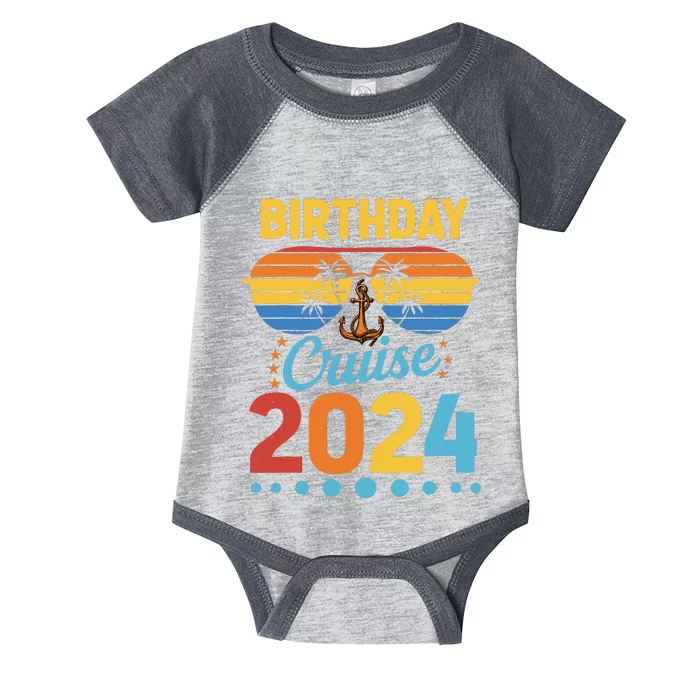 Birthday Cruise Squad Birthday Party Cruise Squad 2024 Infant Baby Jersey Bodysuit