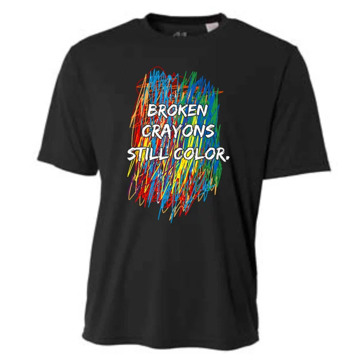 Broken Crayons Still Color Cooling Performance Crew T-Shirt